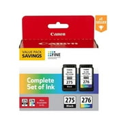 Canon PG-275, CL-276 Value Pack Complete Set of Ink