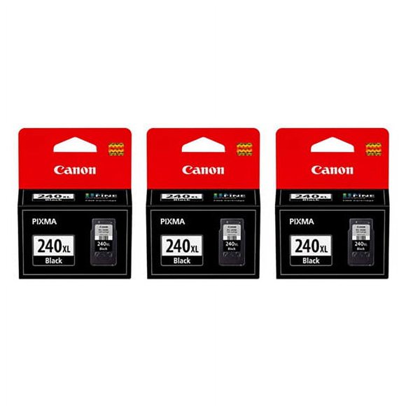 Cartucho De Tinta De Repuesto 240XL Para Canon 240XL Cartucho De Tinta Negra, PG-240XL PG240 Funciona Con PIXMA PIXMA MG3620 TS5120 MG3520 MG3220 MG2120 MG4220 MX392 MX452 MX522 Impresora, Paquete De