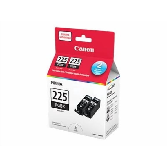 Canon PGI-225 Black Twin Pack - 2-pack - black - original - ink tank - for PIXMA iP4920, iX6520, MG5120, MG5220, MG5320, MG6120, MG6220, MG8120, MG8220, MX712, MX882