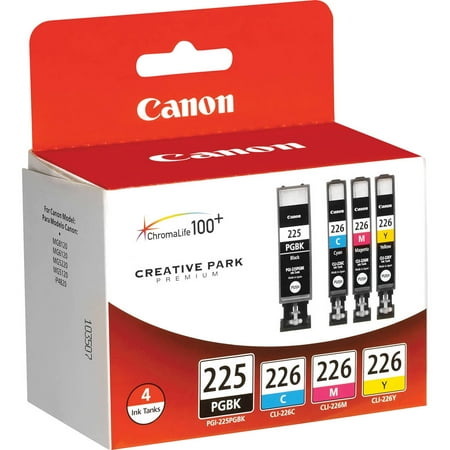 Canon - 225/226 4-Pack Standard Capacity Ink Cartridges - Black/Cyan/Magenta/Yellow