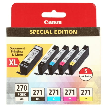 Canon - 270 XL/CLI-271 5-Pack Special Edition Ink Cartridges - Black/Cyan/Magenta/Yellow
