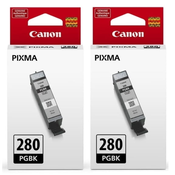Canon PGI-280 Genuine Black Ink 2- Cartridge Twin Pack (CNMPGI280PBK), 2-Pack (w/o manufacturer warranty)