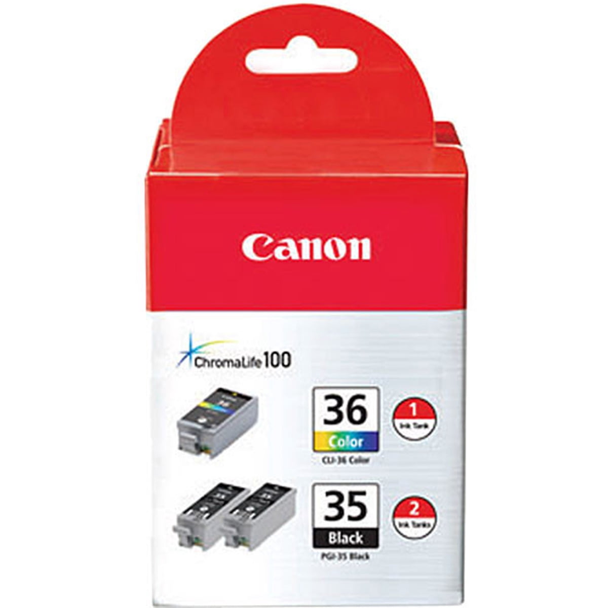 Canon PGI-35 Twin Black & CLI-36 Color Ink Cartridges Combo 3/Pack