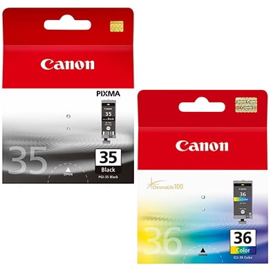 Canon PGI-35 and CLI-36 Ink Pack Black and Tri-Color 2-Pack