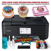 Ediblethingz PIXMA Cake Image Printer, Edible Ink Cartridges, Wafer & Sugar Sheets Bundle