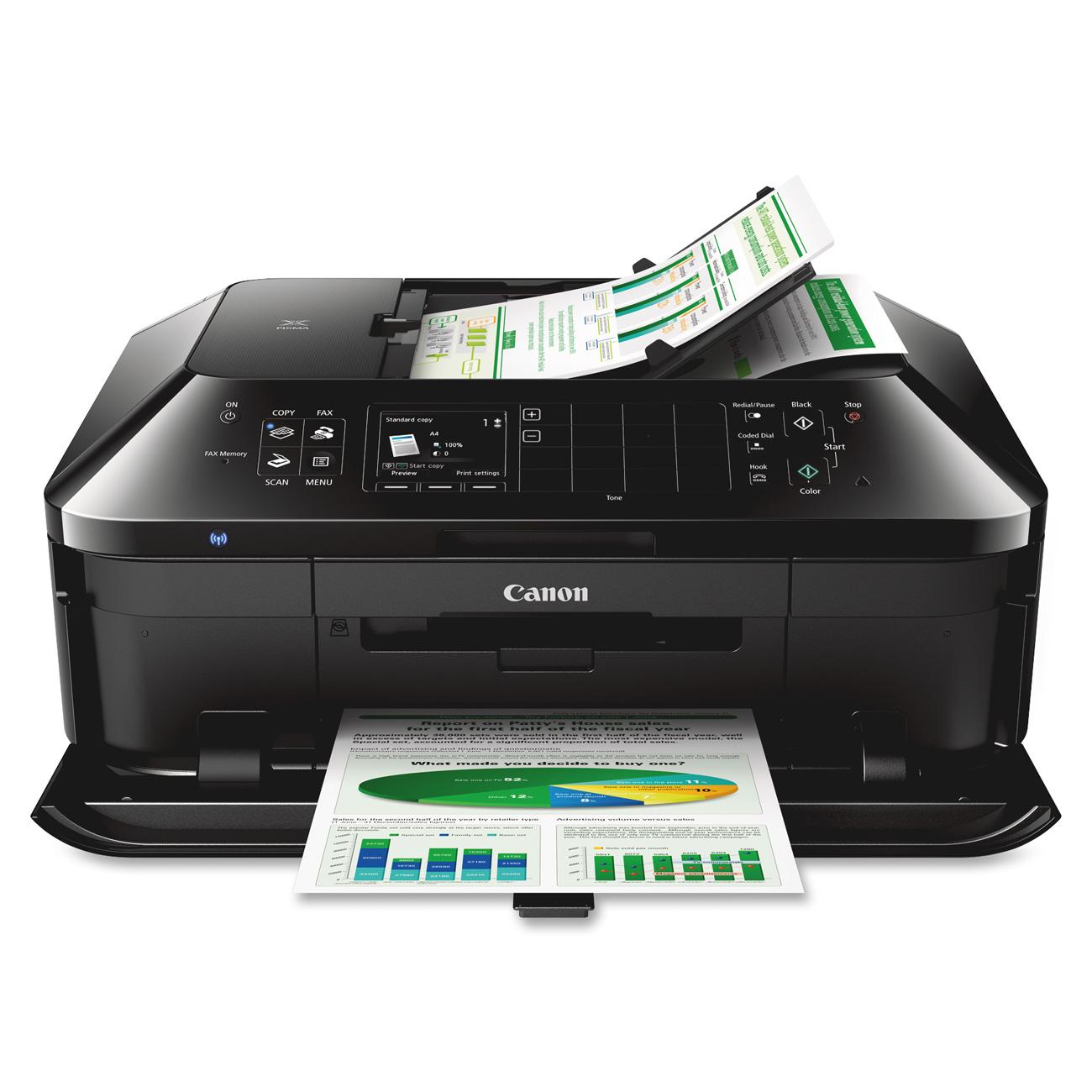 Canon PIXMA MX922 Wireless All-In-One Office Inkjet Printer, Copy/Fax/Print/Scan - image 1 of 21