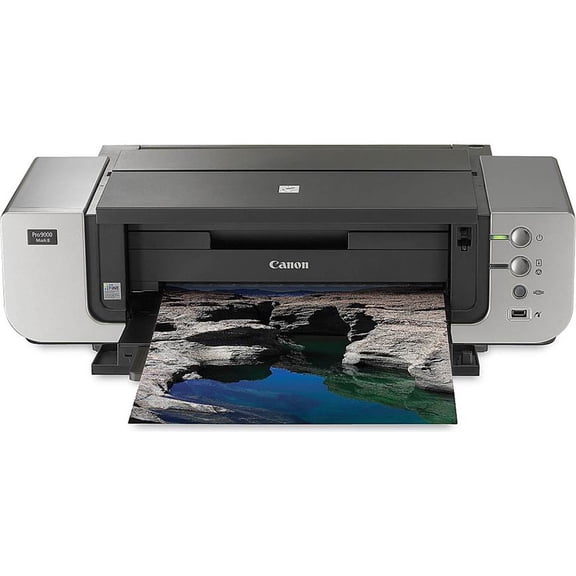 Canon PIXMA Pro9000 Mark II Professional Inkjet Photo Printer, USB 2.0, 48002400dpi, A3+ Wide Format, 150Sheet Capacity, Model 3295B002