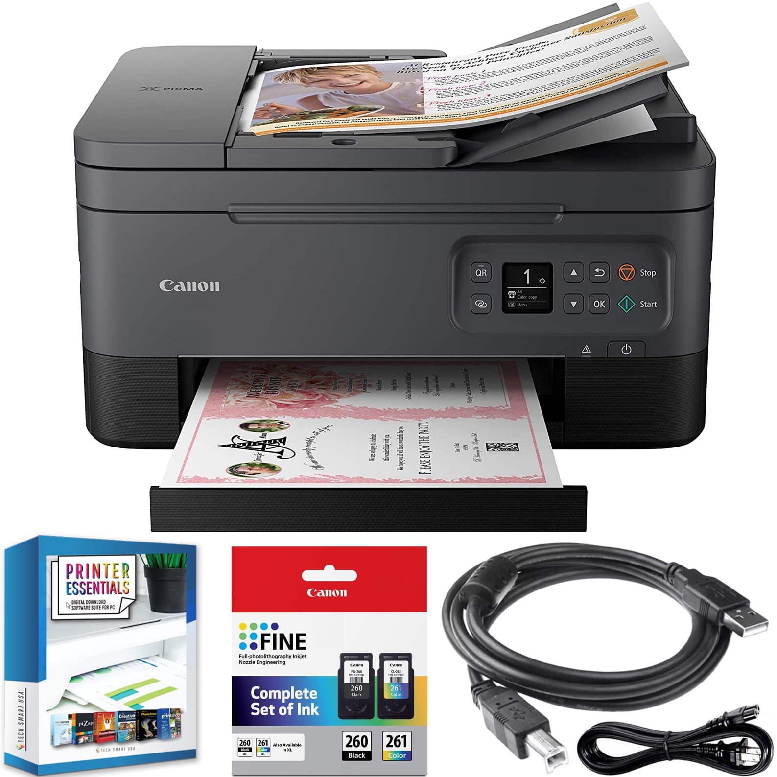 Canon PIXMA TR7020  Small Office & Home Office Printer