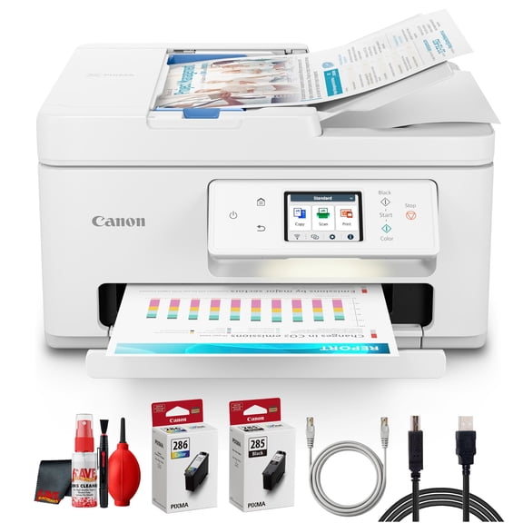 Canon PIXMA TR7820 Wireless All-in-One Inkjet Printer Bundle (Sold Without Manufacturer Warranty)