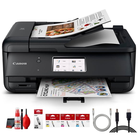Canon PIXMA TR8620a Wireless All-in-One Printer Bundle (International Model)