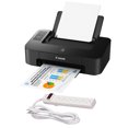 Canon PIXMA TS202 Inkjet Photo Printer - Black + 6-Outlet Power Console ...
