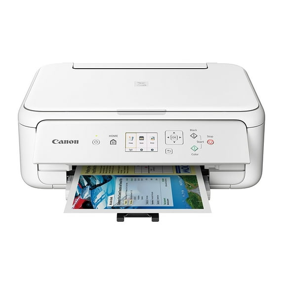 Canon PIXMA TS5120 - Multifunction printer - color - ink-jet - A4 (8.25 in x 11.7 in), Letter A Size (8.5 in x 11 in) (original) - Legal (media) - up to 13 ipm (printing) - 200 sheets - Wi-Fi(n), USB 2.0, Bluetooth - white - with Canon InstantExchange