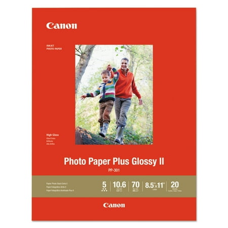 Canon - Photo Plus II High-Glossy Photo 8.5" x 11.02" 20-Count Paper