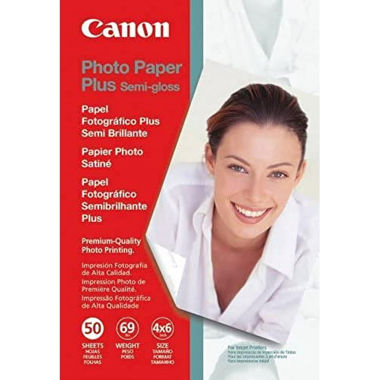 Canon Photo Paper Plus Semi-Gloss, 4 x 6 Inches, 50 Sheets