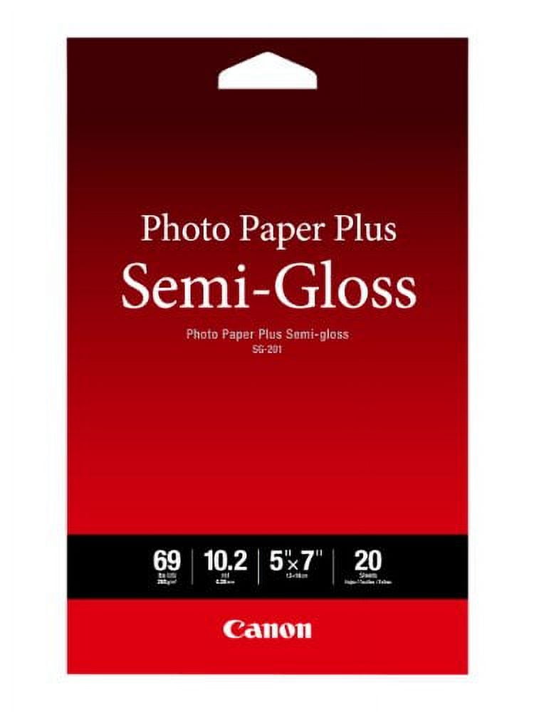 Canon Photo Paper Plus SemiGloss 5" x 7" (20 Sheets) ( SG201 5X7