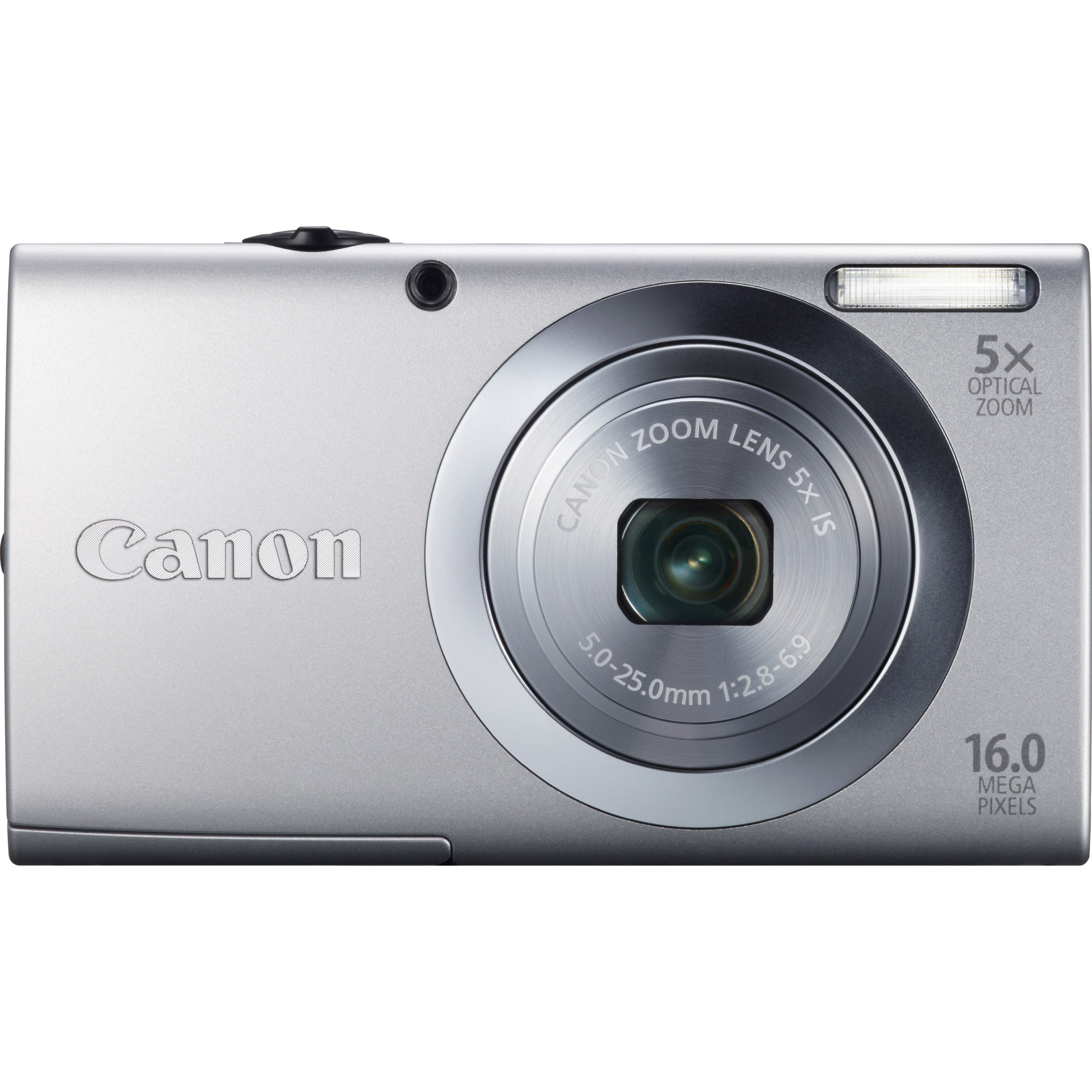 Canon Powershot A2400 Is 16 Megapixel Compact Camera, Silver - Walmart.Com