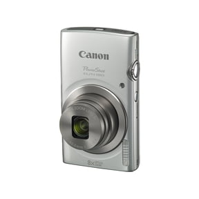 Canon PowerShot ELPH 180 Digital Camera, 20MP, 8x Optical Zoom, Image Stabilization, Silver (International Model)