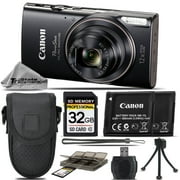 Canon PowerShot ELPH 360 Digital Camera Black 1096C001 - 32GB International Version