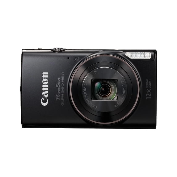 Canon PowerShot ELPH 360 HS A Black(Sold without manufacturer warranty)