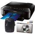 thumbnail image 1 of Canon PowerShot ELPH 360 HS Digital Camera Bundle with 20.2 Megapixels, 12x Optical Zoom, PIXMA MG6820 Wireless Printer, Tahoe 25 II Camera Pouch and 16GB microSD Card, 1 of 6