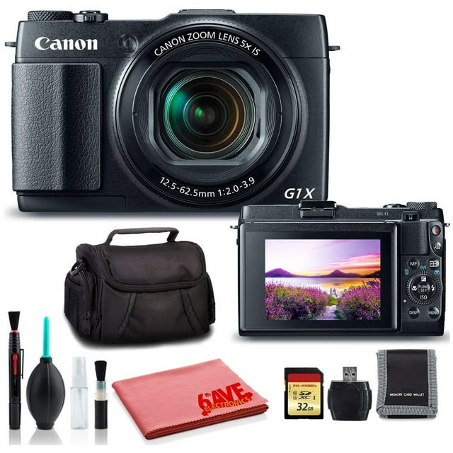Canon PowerShot G1 X Mark II Digital Camera (International Model) - Ultimate Kit