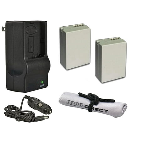 Canon PowerShot G16 High Capacity Batteries (2 Units) + AC/DC Travel Charger + Krusell Multidapt Neck Strap (Black Finish)
