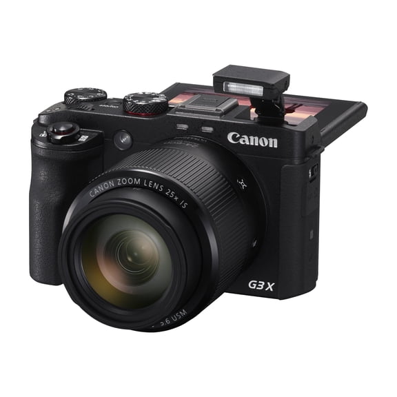 Canon PowerShot G3 X 20.2MP 25x Optical Zoom Digital Camera w/Built-in WiFi - Black