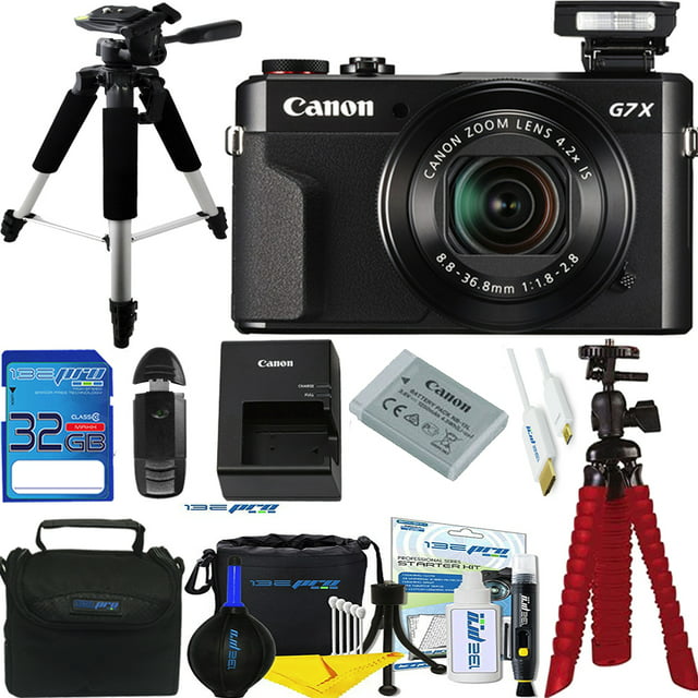 Canon PowerShot G7 X Mark II 20.1MP 4.2x Optical Zoom Digital Camera + Expo Accessories Bundle - International Version