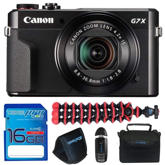 Canon PowerShot G7 X Mark II 20.1MP Digital Camera + 16GB Accessory Kit