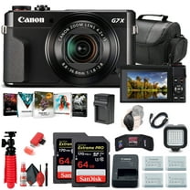  Canon EOS R100 Mirrorless Camera (6052C002) + Bag + 64GB Card  + LPE17 Battery + Charger + Card Reader + Flex Tripod + Cleaning Kit +  Memory Wallet (Renewed) : Electronics