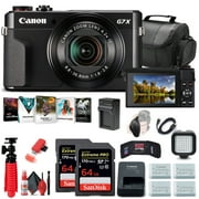 Canon PowerShot G7 X Mark II Digital Camera 1066C001 + 2 x 64GB Cards + MoreInternational Model