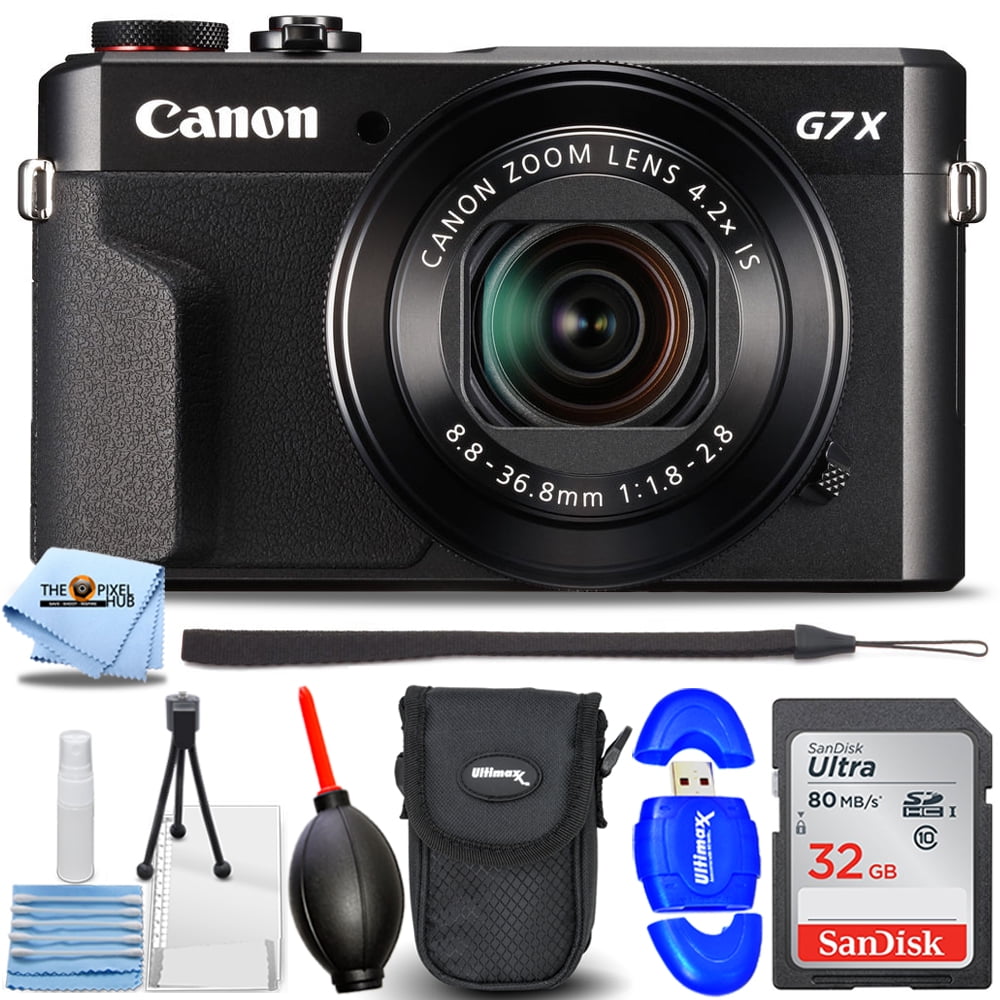 Canon PowerShot G7 X Mark II Digital Camera (Black)!! STARTER BUNDLE BRAND NEW!!