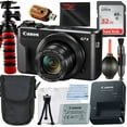 thumbnail image 1 of Canon PowerShot G7 X Mark II Digital Camera (Black) with SanDisk 32GB Memory Card + Case + Tripod + SV Premium Accessory Bundle (International Version), 1 of 8
