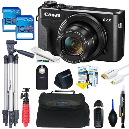 Deal-Expo Canon PowerShot G7 X Mark II 4.2x Optical Zoom 20.1 MP CMOS Sensor Digital Camera, Black