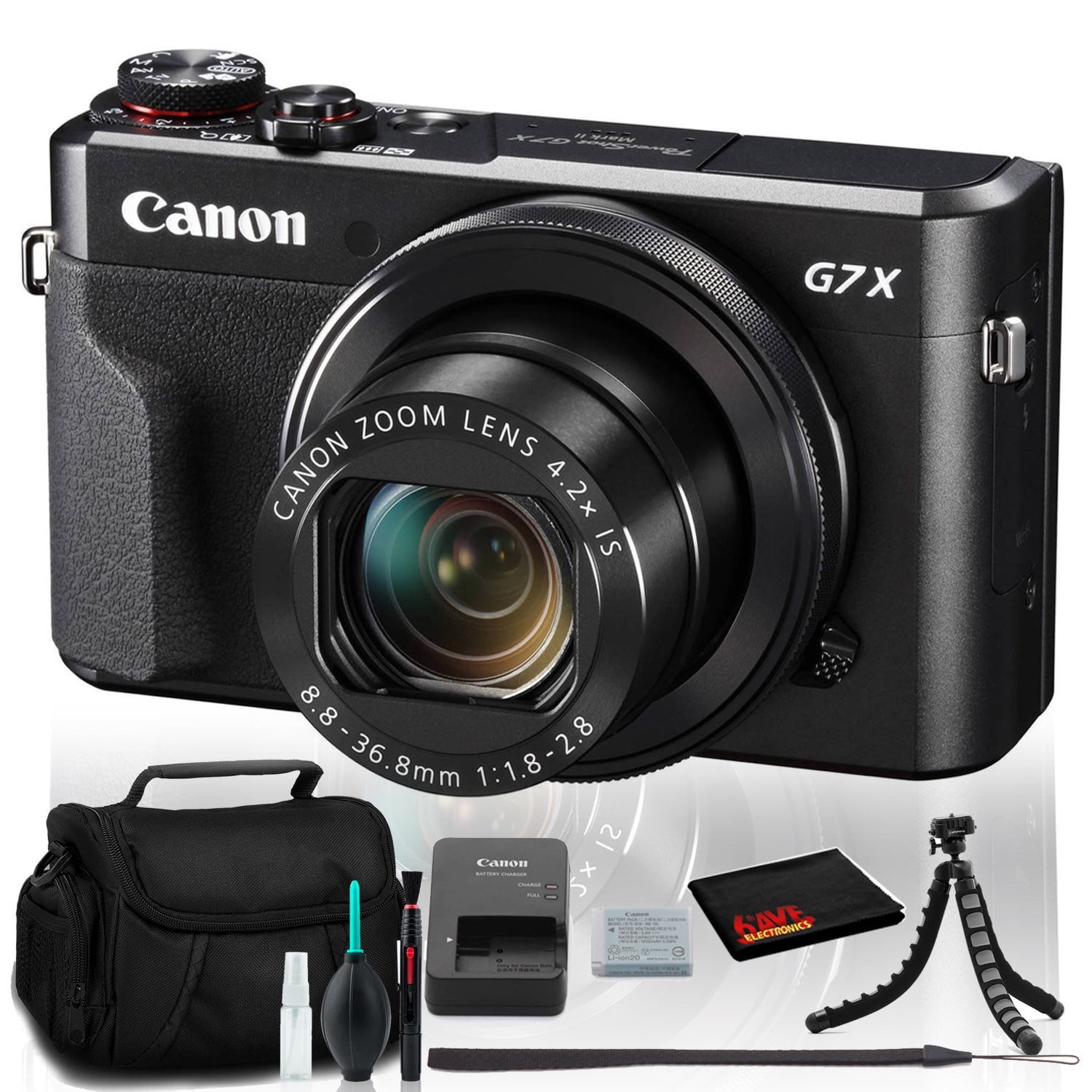 Canon PowerShot G7 X Mark II Digital Camera (Intl Model) with Case