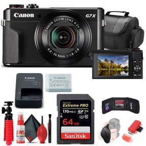 Canon PowerShot G7 X Mark II Digital Camera with 64GB Card & Accessories (International Version)