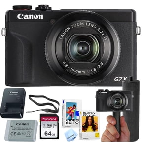 Canon PowerShot G7 X Mark III Digital Camera + 64GB Memory + Stabilizing Grip + Software Pack +More (Value Bundle) (International Version)