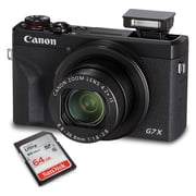 Canon PowerShot G7 X Mark III Digital Camera Black + 64GB Memory Card Sold Without