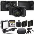 thumbnail image 1 of Canon PowerShot G7 X Mark III Digital Camera (Black) + Extra Battery + LED - 16GB Kit (International Version), 1 of 7