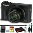 thumbnail image 1 of Canon PowerShot G7 X Mark III Digital Camera (Black) Bundle with 16GB SD Card and 6Ave Deluxe Cleaning Kit (International Version), 1 of 8