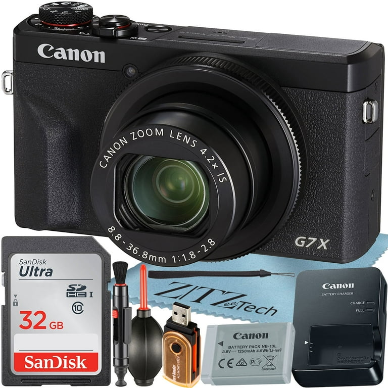 Canon PowerShot G7 X Mark III Digital Camera (Black) with 4.2x