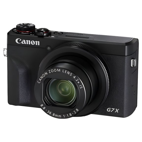Canon PowerShot G7 X Mark III 20.1MP Digital Point and Shoot Camera, 4.2x Optical Zoom, Black