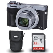 Canon PowerShot G7 X Mark III Digital Camera International Model Silver - Bundle Includes SanDisk 32GB Ultra and Much More 3pc Bundle