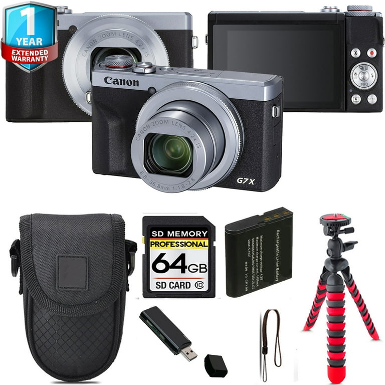 Canon PowerShot G7 X Mark III Compact Digital Camera (Silver) +