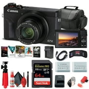 Canon PowerShot G7 X Mark III Digital Camera with 64GB Card, Battery, Charger & Accessories International Version