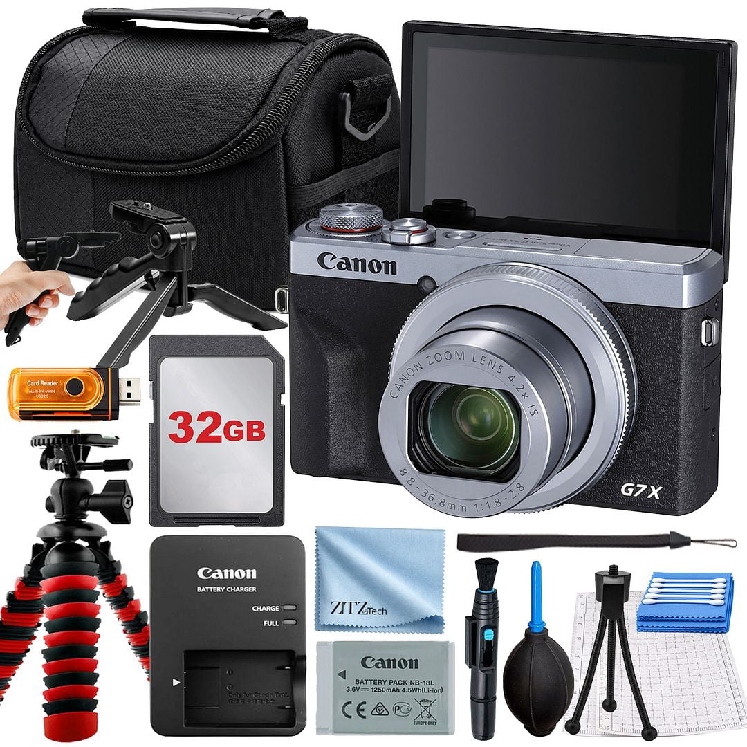 Canon PowerShot G7 X Mark III Digital Camera (Silver) + 64GB