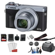 Canon PowerShot G7X Mark III Camera Silver with 64GB Memory Card + MoreInternational Model