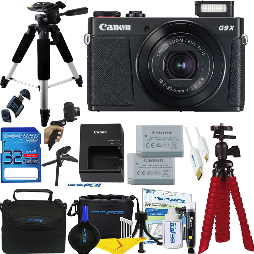 Canon PowerShot G9 X Mark II 20.1MP 4.2x Optical Zoom Digital Camera + Expo Accessories Bundle - image 1 of 9