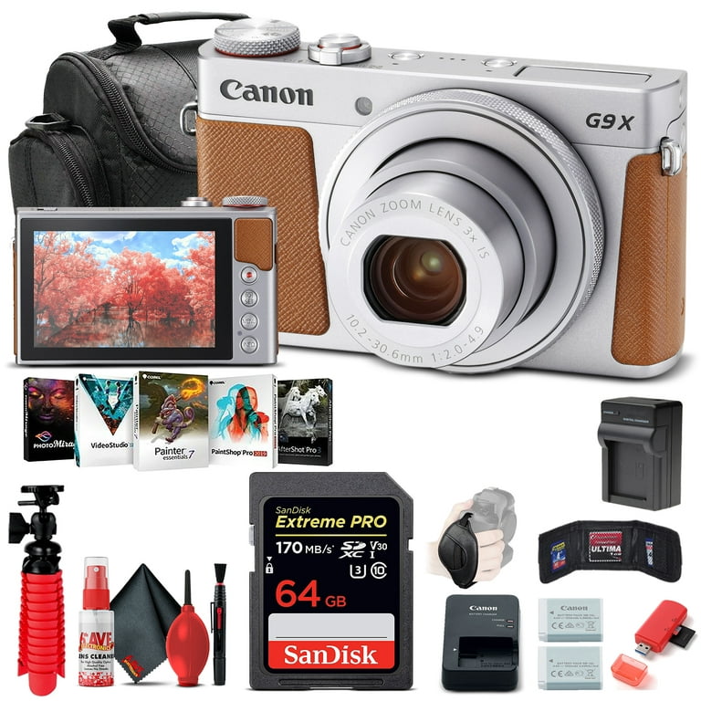 Canon PowerShot G9 X Mark II Digital Camera (1718C001) + 64GB Card