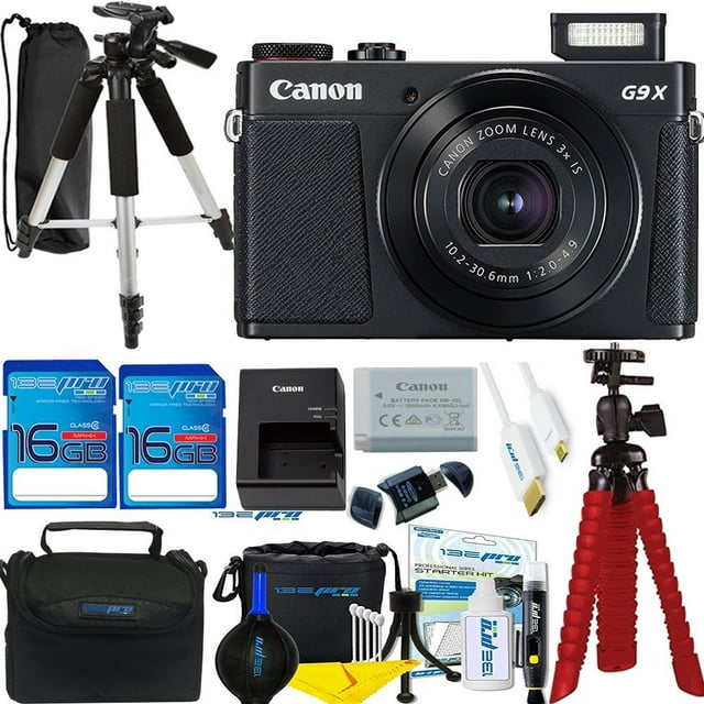 Canon PowerShot G9 X Mark II Digital Camera (Black) - Deal-Expo Accessories Bundle